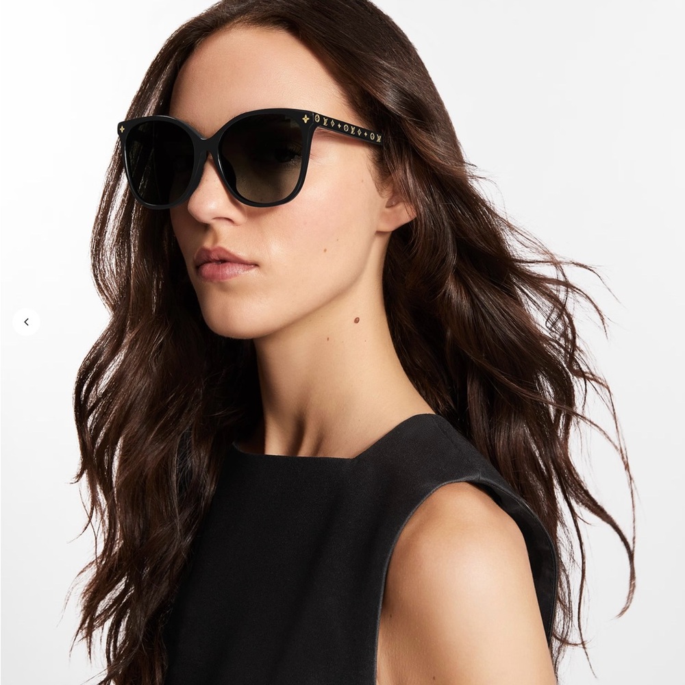 Louis Vuitton Z1657E My Monogram Light Cat Eye Sunglasses dark brown / black